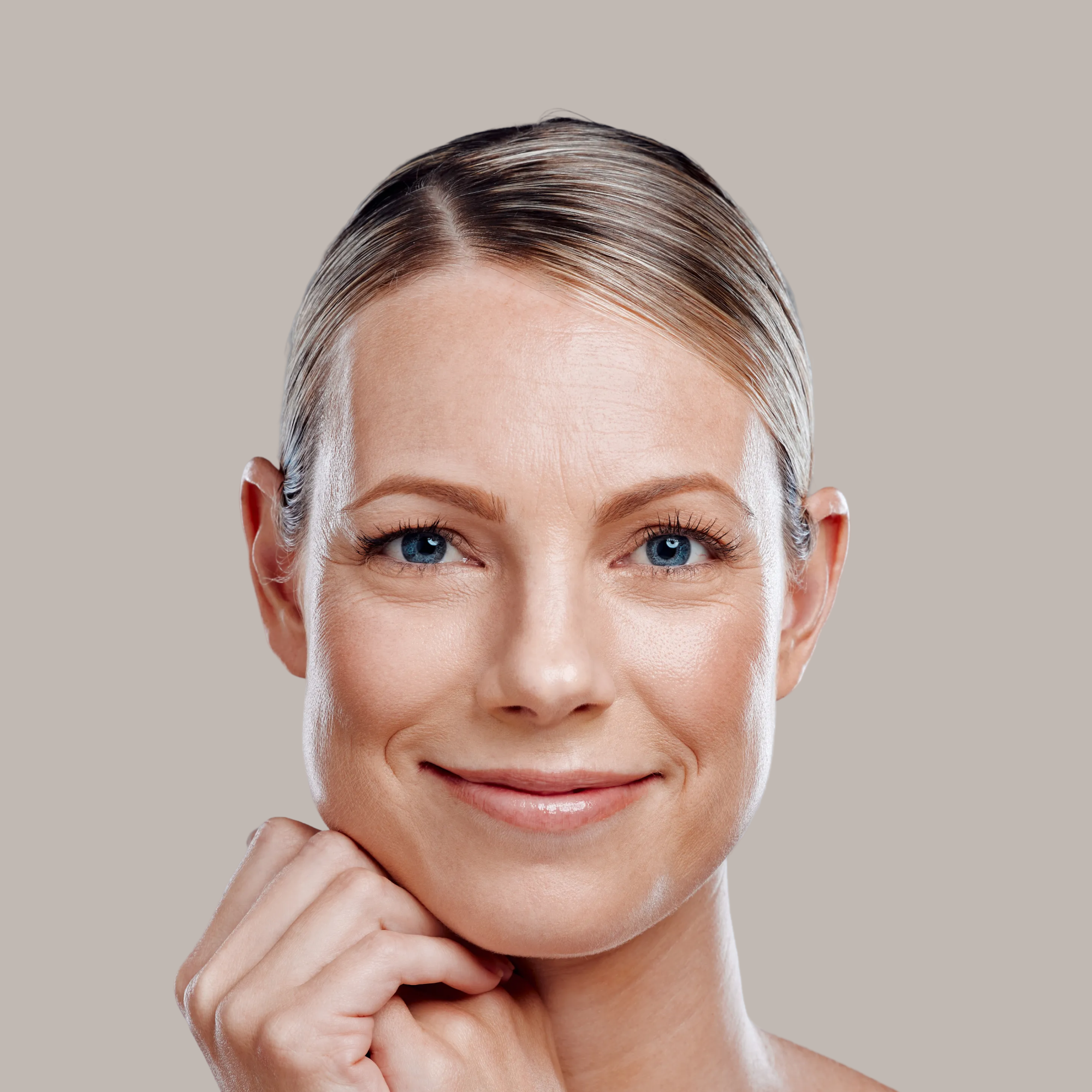 Grafik der Gesichtszonen, die Face Yoga trainiert